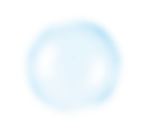 większy biało-niebieski bąbelek