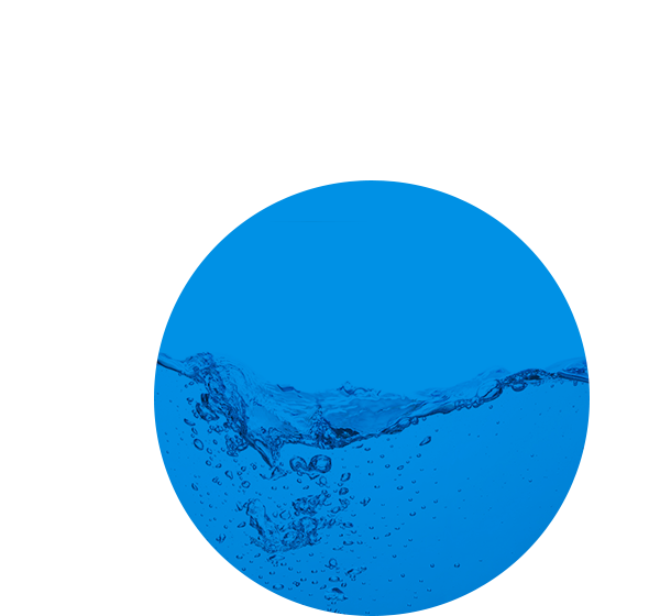 niebieskie koło ze wstrząśniętą wodą